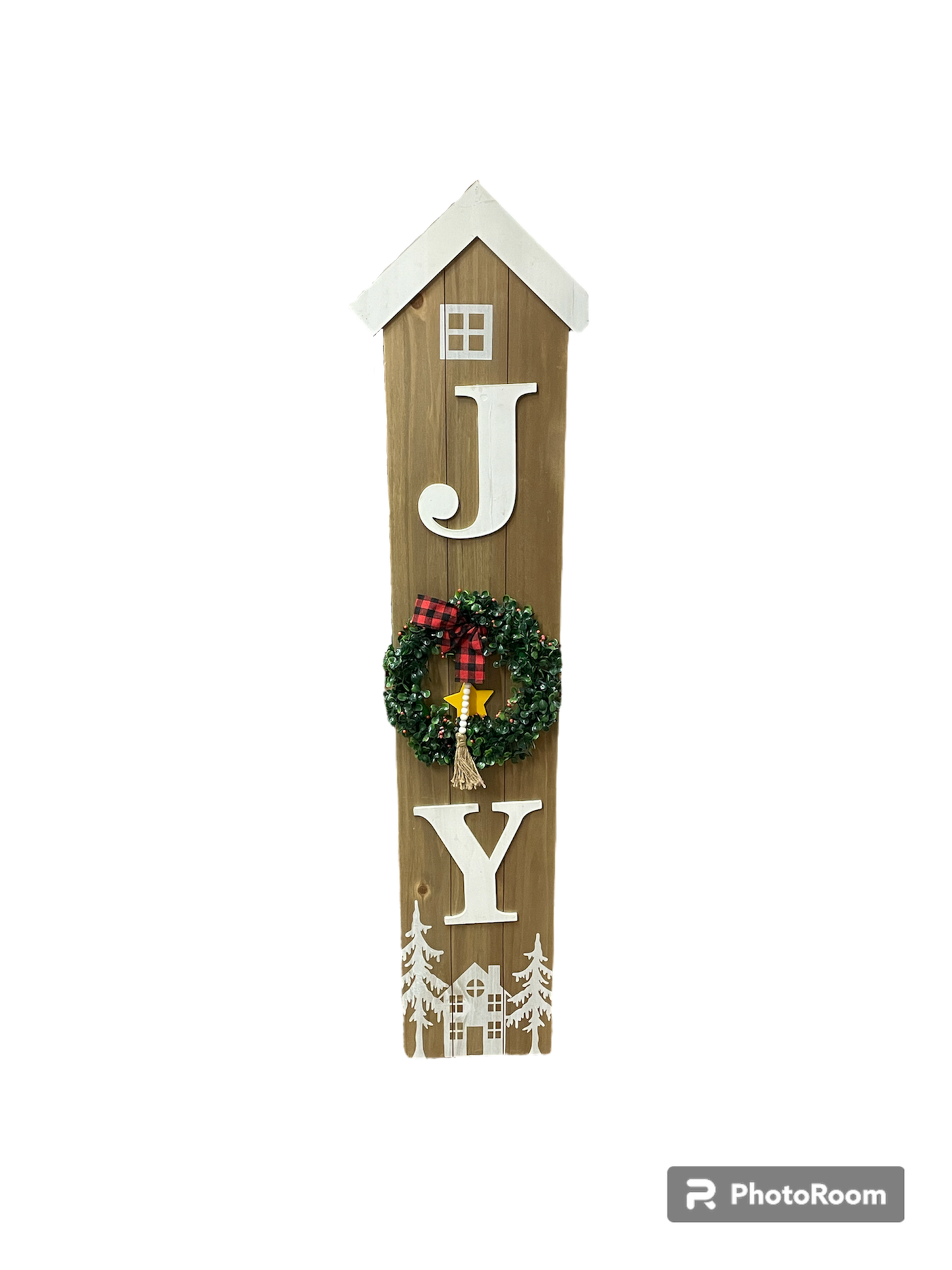 48" Wood Holiday Porch Sign