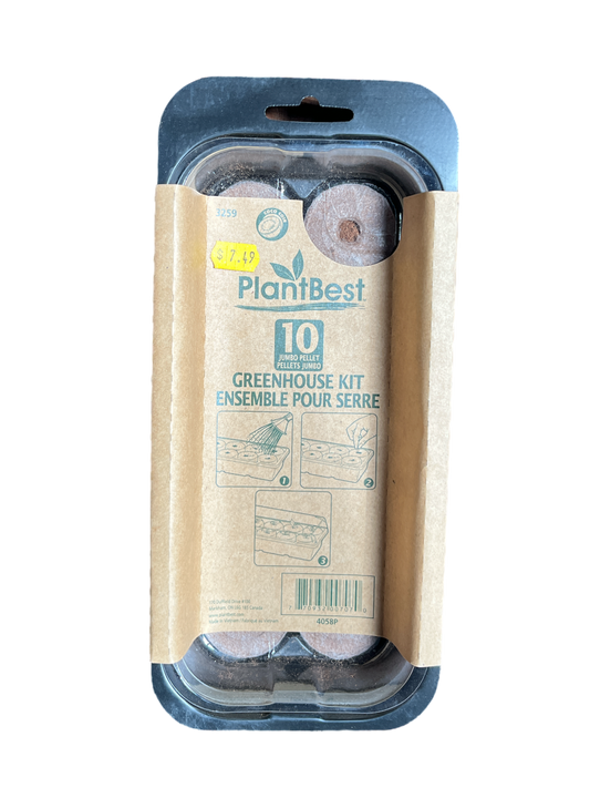 10 42mm Coir Pellet Greenhouse
