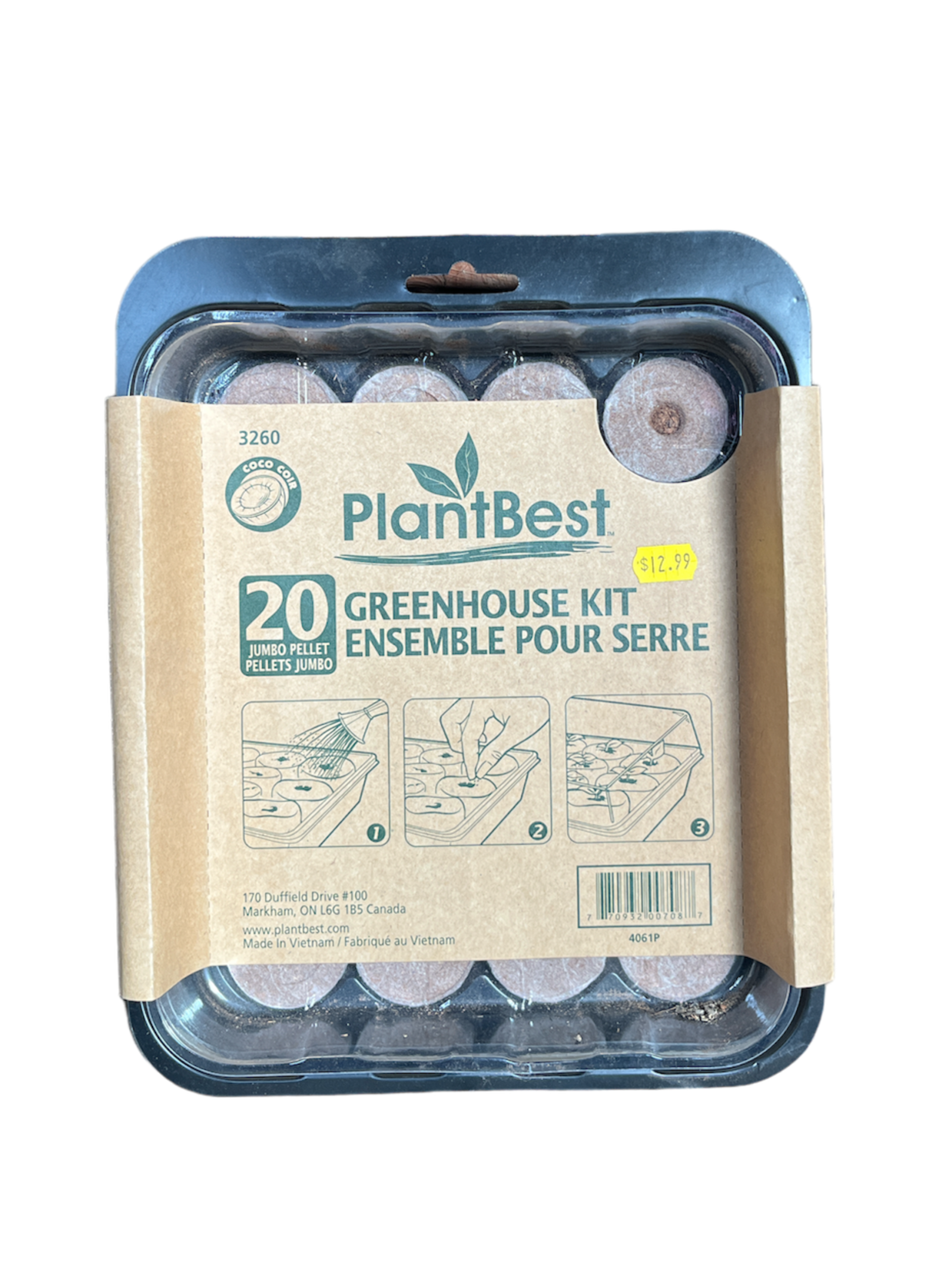 20 42mm Coir Pellet Greenhouse