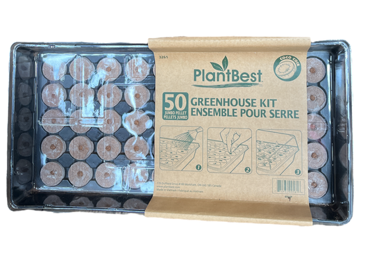 50 42mm Coir Pellet Greenhouse