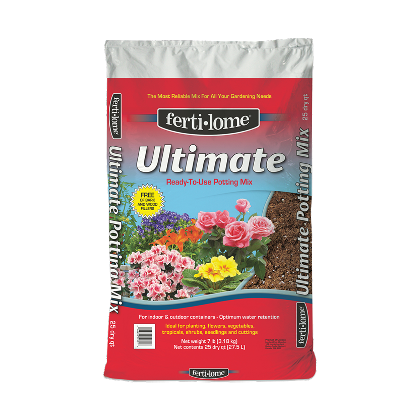 potting soil potting mix Fertilome 25 qt. Ultimate Potting Mix