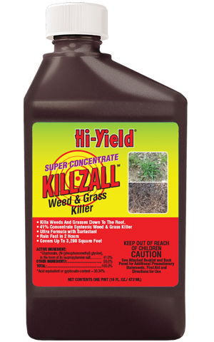 hi yield killzall aquatic herbicide Hi-Yield Super Concentrate Killzall Weed & Grass Killer 16 oz