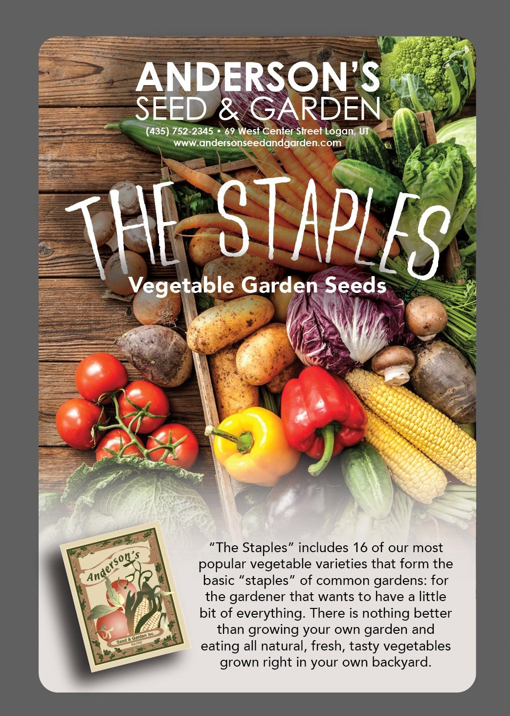 Seed Collection The Staples – Anderson’s Seed & Garden