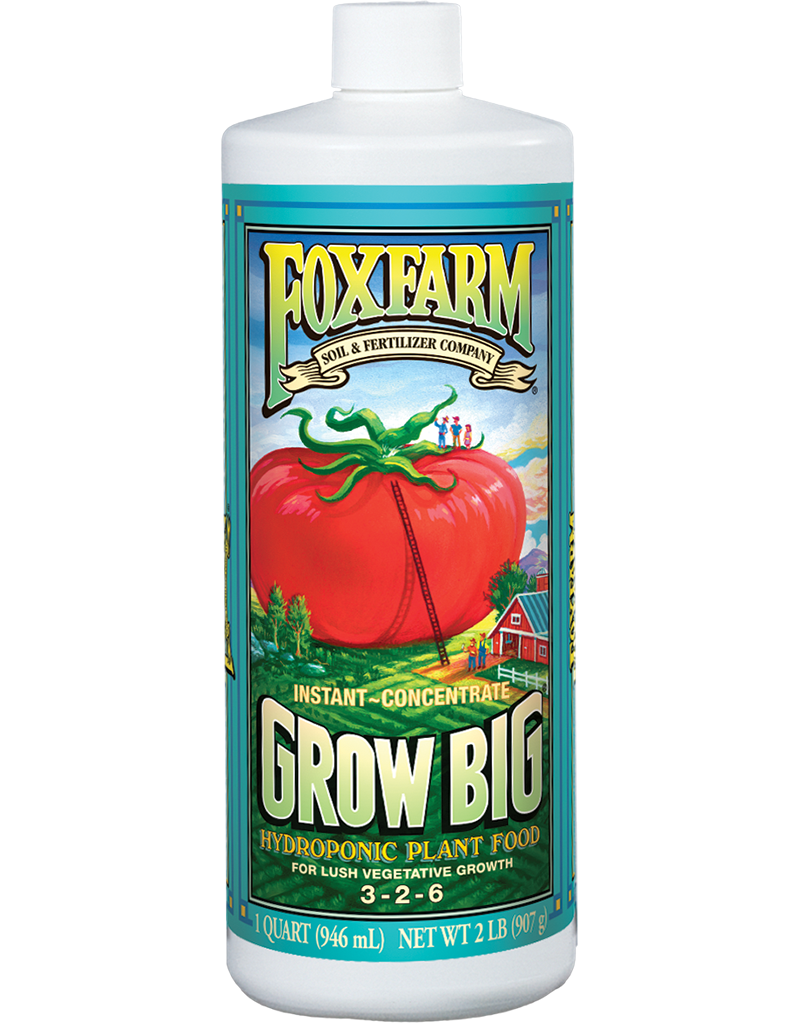 fertilizing hydroponic plants FoxFarm Grow Big Hydroponic Qt – Anderson's Seed & Garden