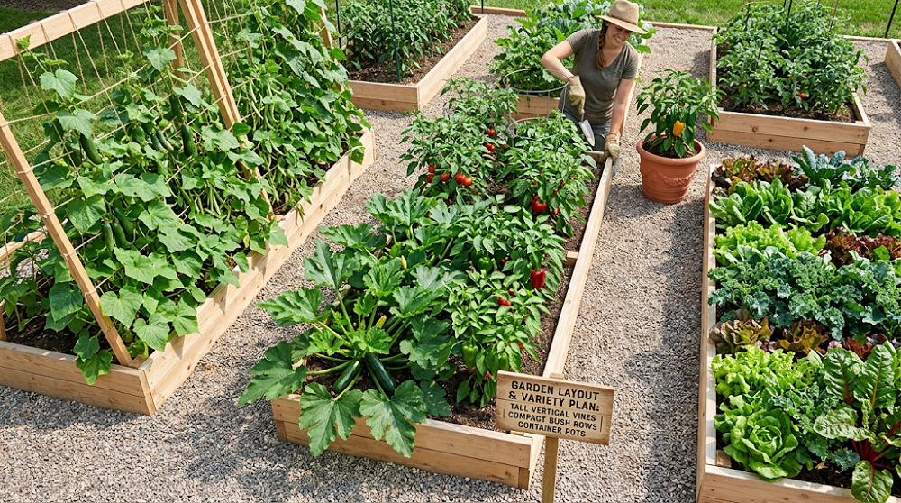 How to Choose Vegetable Varieties During Garden Space Planning