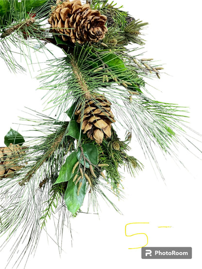 24" Mixed Pine Cedar Wreath