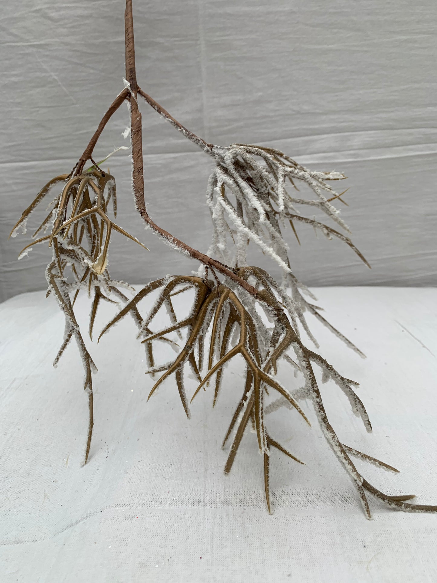 Snowy Twig Branch, Gold/Brown
