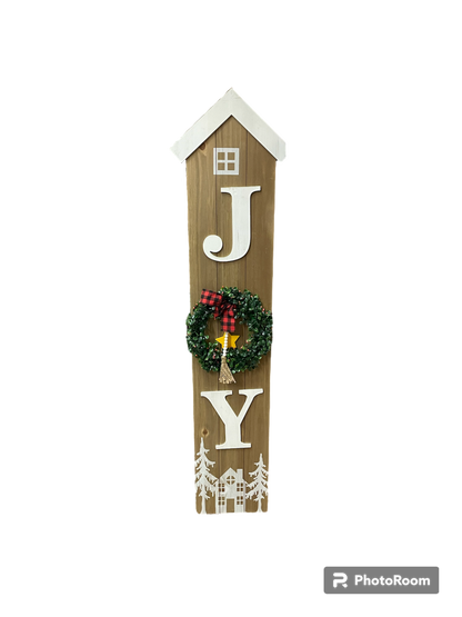 48" Wood Holiday Porch Sign