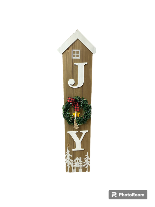 48" Wood Holiday Porch Sign