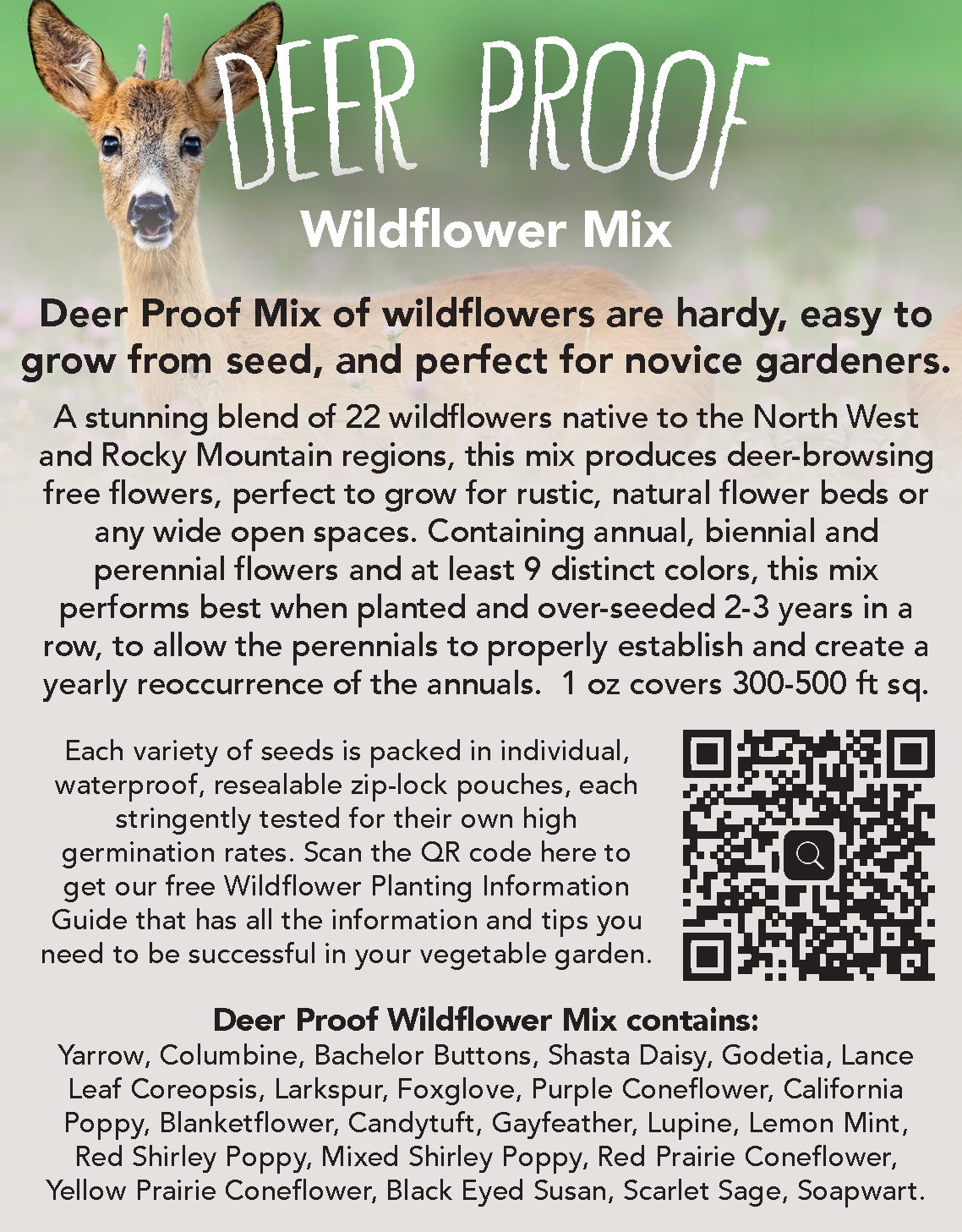 Seed Collection Deer Proof