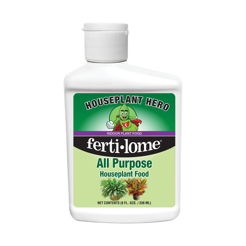 Fertilome Houseplant Hero All Purpose Houseplant Food bottle on a white background