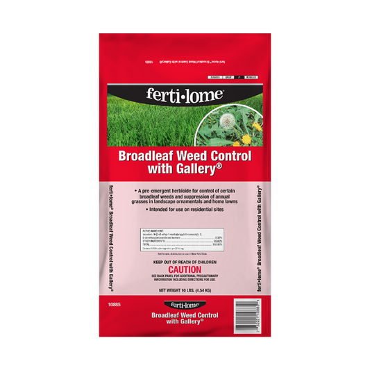 Fertilome Broadleaf Weed Control with Gallery packaging on a white background