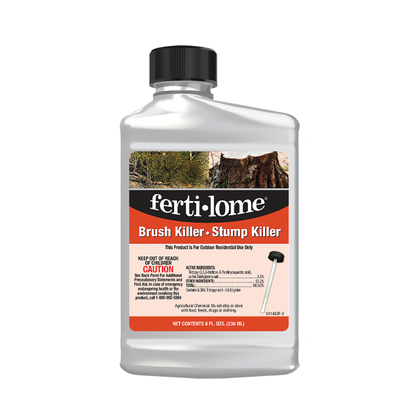 Fertilome Brush Killer Stump Killer bottle on a white background
