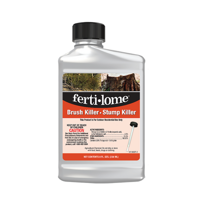 Fertilome Brush Killer Stump Killer bottle on a white background