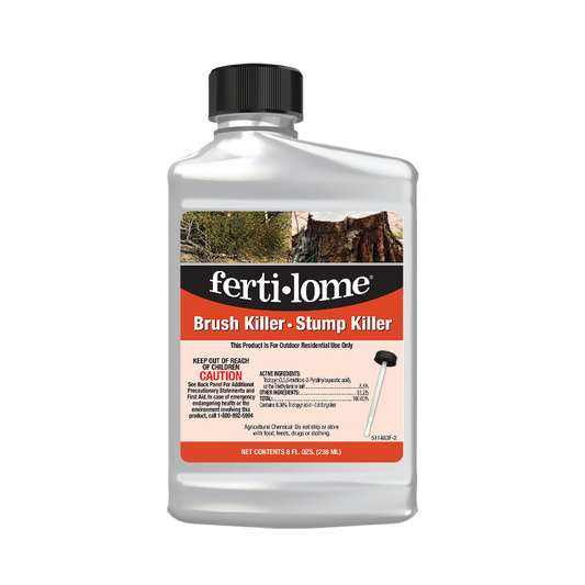 Fertilome Brush Killer Stump Killer bottle on a white background