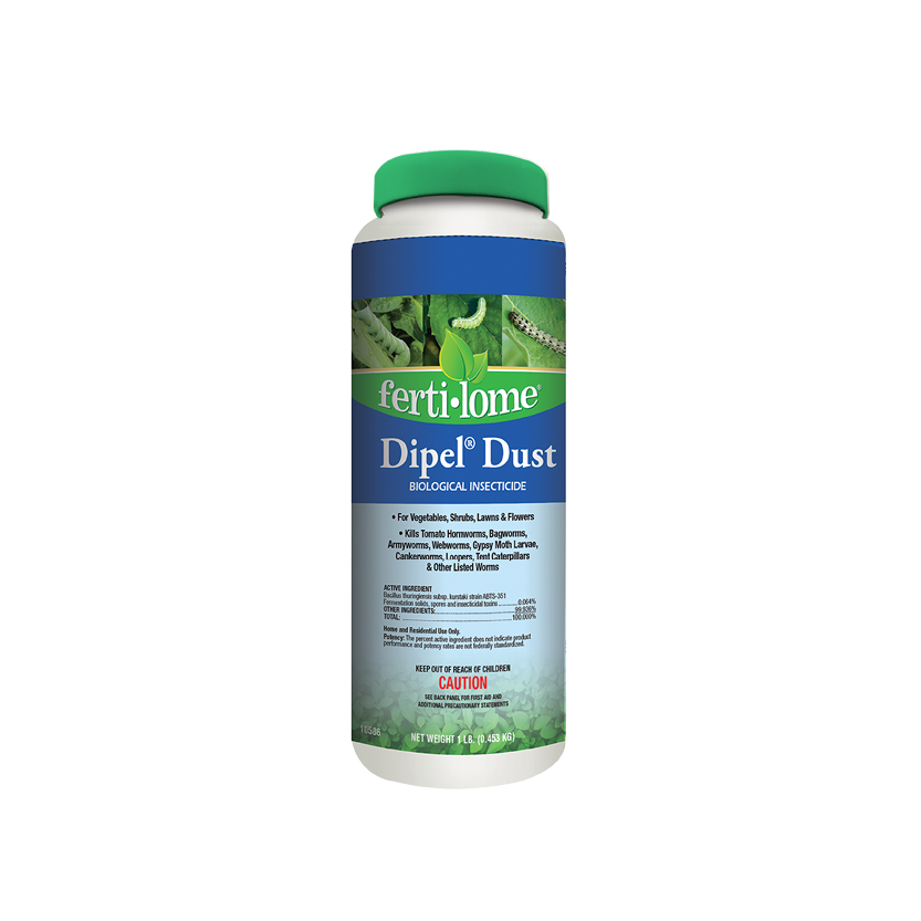 Ferti-Lome Dipel Dust container on a white background