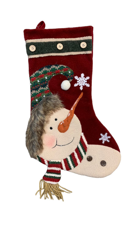 Snowman and Santa Stockings