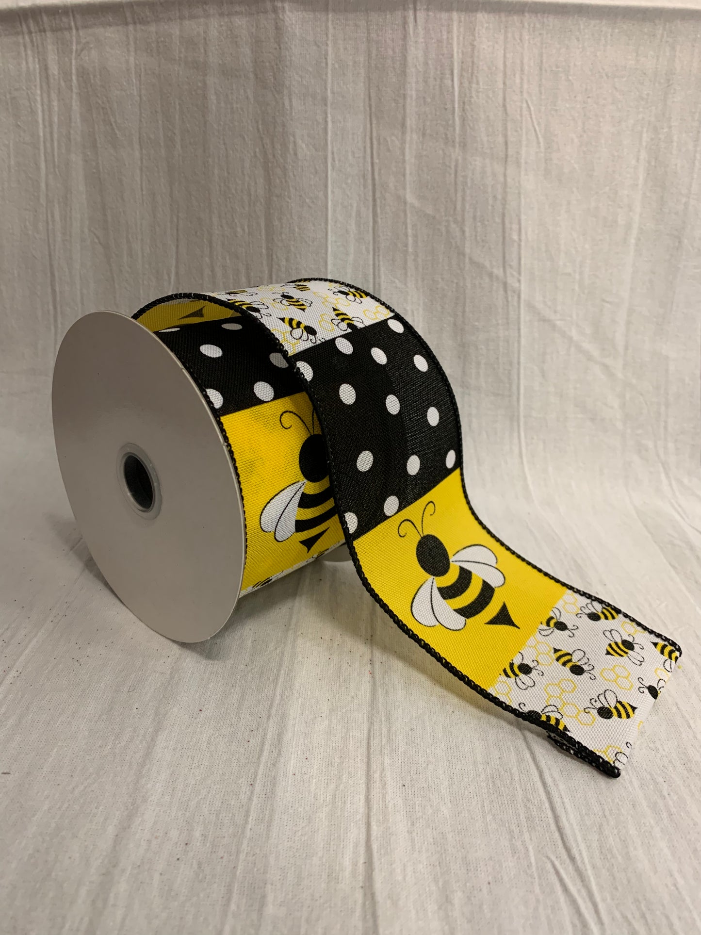 Varied Bees Ribbon Ylw/Blk/Wht