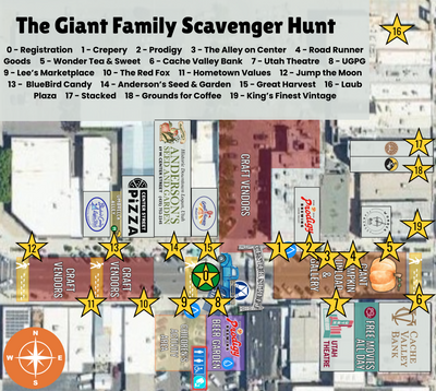 Giant Family Scavenger Hunt Map