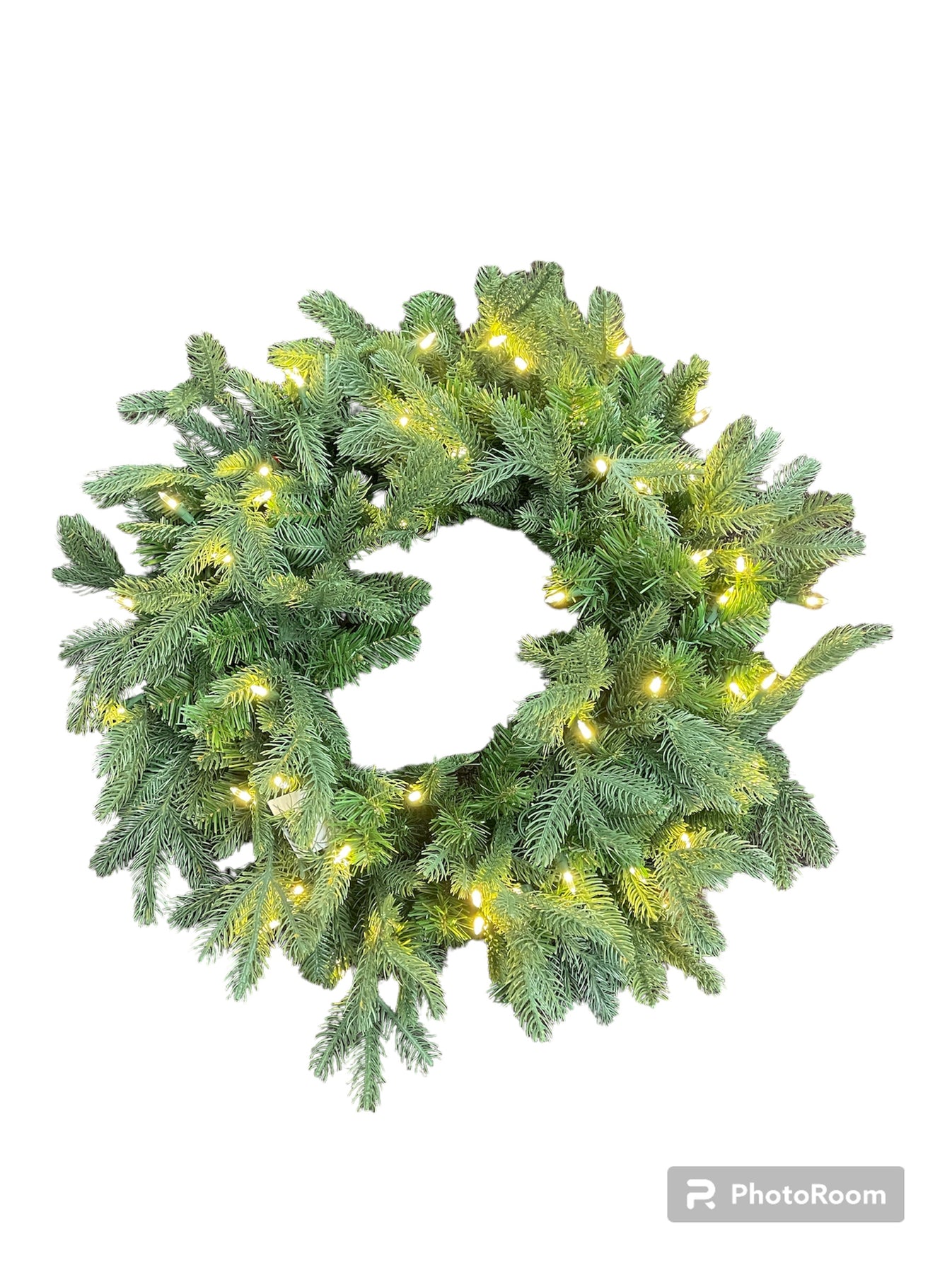 30" Frasier Fir Wreath Lit Anderson's Seed & Garden