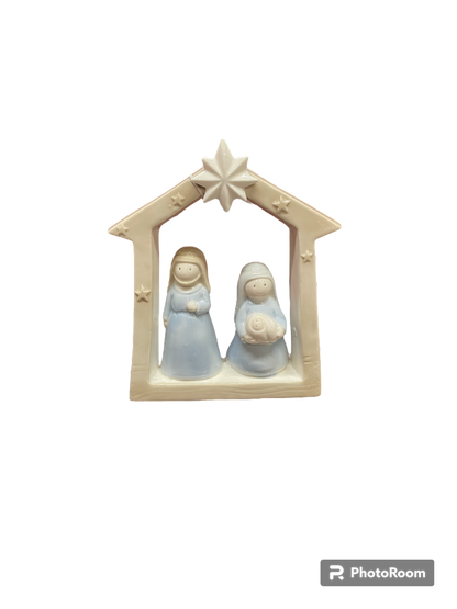 Asst Ceramic Nativity w/Stable