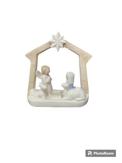 Asst Ceramic Nativity w/Stable
