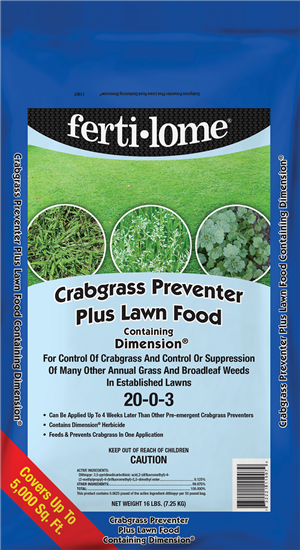 Fertilome Crabgrass Preventer+Food 16 lb